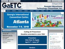 Tablet Screenshot of gaetc.org